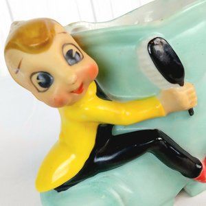 DARLING Vintage Acme China Made in Japan Big Eyed Pixie Elf Sprite Planter